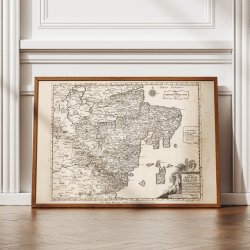 rhus Stift 1767 - Kort over Aarhus egnen