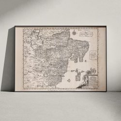 rhus Stift 1767 - Kort over Aarhus egnen