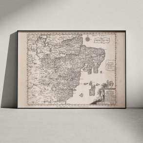 rhus Stift 1767 - Kort over Aarhus egnen