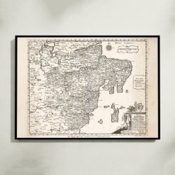 rhus Stift 1767 - Kort over Aarhus egnen