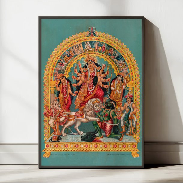Gudinden Durga - Indisk religi�s kunst