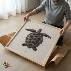 Skildpadde - Naturillustration