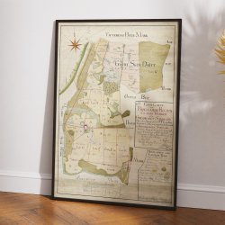 Bisgaards Hovedgaards p Sams 1785. Plakat