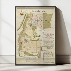 Bisgaards Hovedgaards p Sams 1785. Plakat