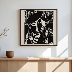 Passagerer - Moderne kunstplakat fra 1935