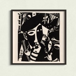 Passagerer - Moderne kunstplakat fra 1935