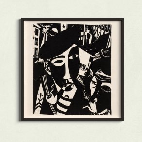 Passagerer - Moderne kunstplakat fra 1935
