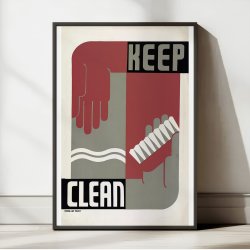Keep Clean - Vintage plakat fra 1936