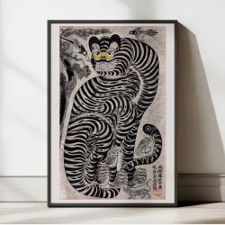 Talismanisk tiger - Japansk kunstplakat