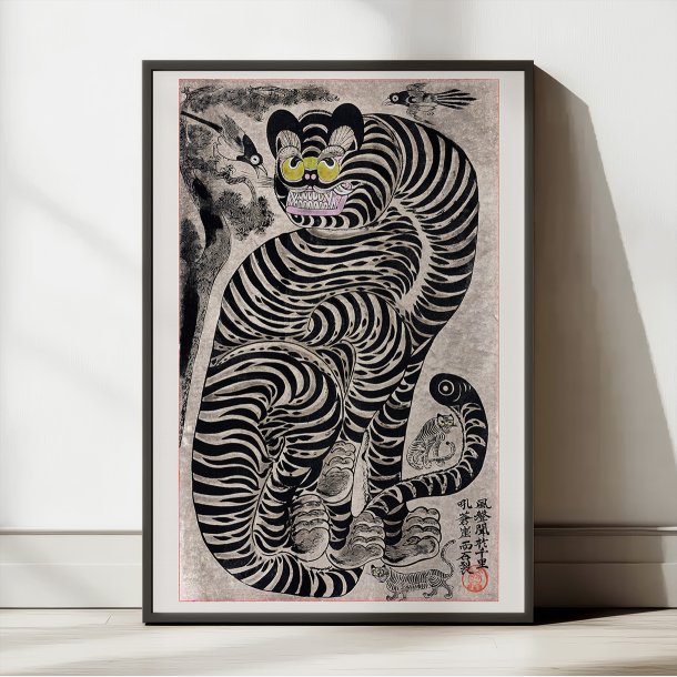 Talismanisk tiger - Japansk kunstplakat