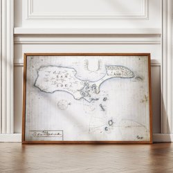 Sams Land 1691 - Hndtegnet skort