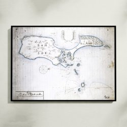 Sams Land 1691 - Hndtegnet skort