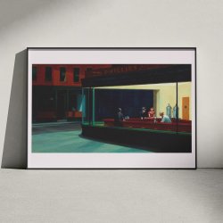 Nighthawks - Maleri af Edward Hopper fra 1942