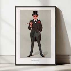 A Successful First Speech - Vanity Fair karikatur fra 1907