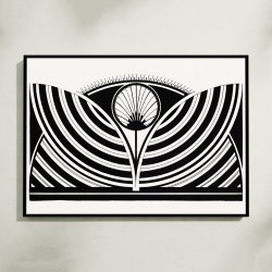 Stiliseret blomsterm�nster - Grafik af Samuel Jessurun de Mesquita fra 1905