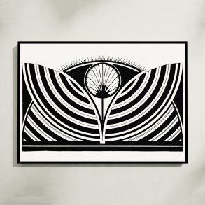 Stiliseret blomsterm�nster - Grafik af Samuel Jessurun de Mesquita fra 1905