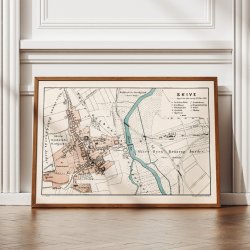 Skive 1875 - Historisk bykort