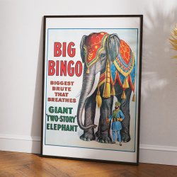 Circus Big Bingo - Ringling Bros. cirkusplakat fra 1916