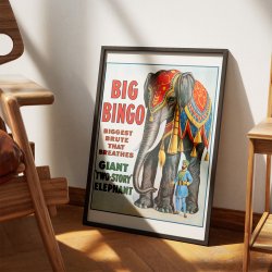 Circus Big Bingo - Ringling Bros. cirkusplakat fra 1916