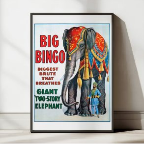 Circus Big Bingo - Ringling Bros. cirkusplakat fra 1916
