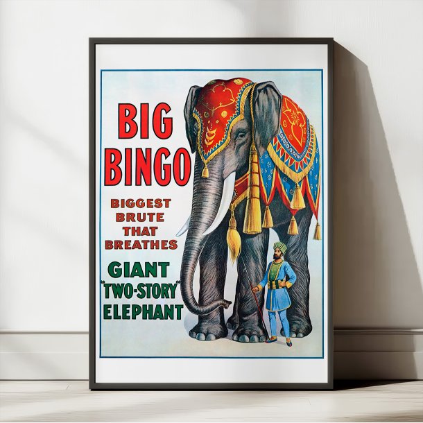 Circus Big Bingo - Ringling Bros. cirkusplakat fra 1916