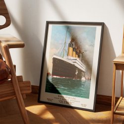 RMS Olympic - S�fartsplakat med White Star Line fra 1920