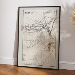 Gren Bykort 1865 - Plakat