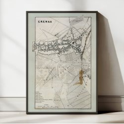 Gren Bykort 1865 - Plakat