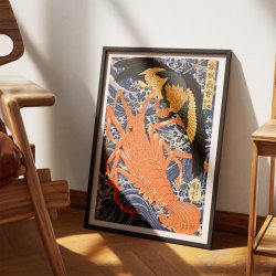 Hummer - Japansk tr�snit af Utagawa Kuniyoshi