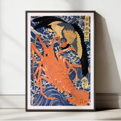 Hummer - Japansk tr�snit af Utagawa Kuniyoshi