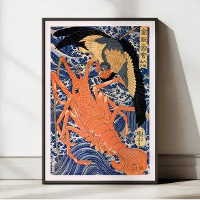 Hummer - Japansk tr�snit af Utagawa Kuniyoshi