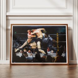 Stag at Sharkey's - Boksekamp af George Bellows fra 1909