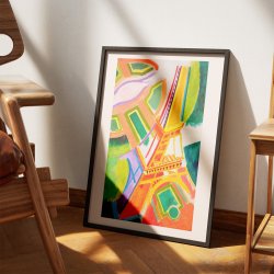 Eiffelt�rnet - Maleri af Robert Delaunay fra 1924