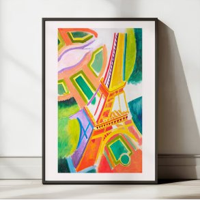 Eiffelt�rnet - Maleri af Robert Delaunay fra 1924