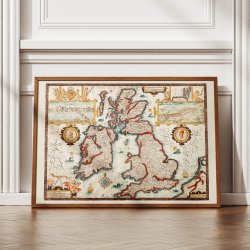 Kort over De Britiske �er fra 1770