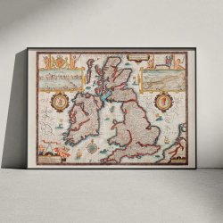 Kort over De Britiske �er fra 1770