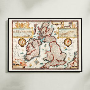 Kort over De Britiske �er fra 1770