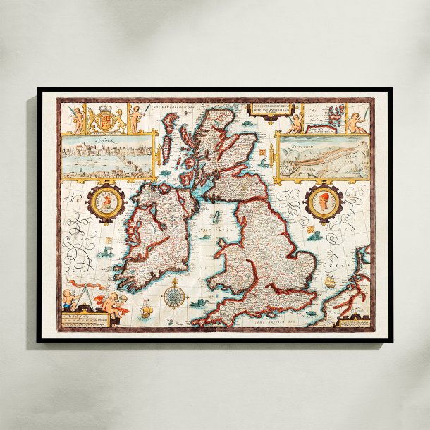 Kort over De Britiske �er fra 1770