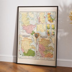 Kort over S�nderjylland 1913 - Historisk og nationalt kort