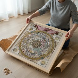 Universets fire elementer 1700 - Kosmologisk planche