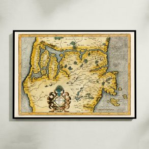 Nordjylland 1595 - Historisk kort af Gerard Mercator
