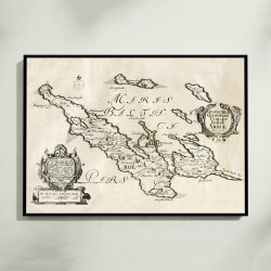 �r� 1648 - Historisk kort af Johannes Mejer