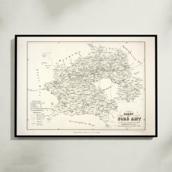 Kort over Sor Amt 1858 - Plakat