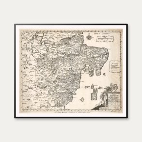 Aarhus Stift 1767 - Historisk kort fra Den Danske Atlas