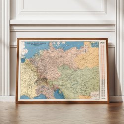 Mellemeuropa 1914 - Historisk krigskort