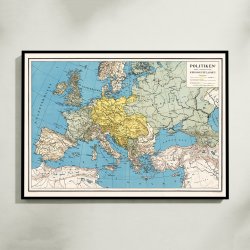 Politikens krigskort 1914 - Kort over krigsskuepladsen