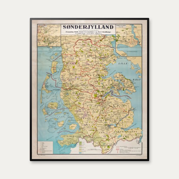 S�nderjylland - Geografisk anskuelsesbillede af Aage Andersen