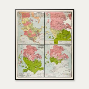 S�nderjylland - Geografisk skoleplakat af Aage Andersen