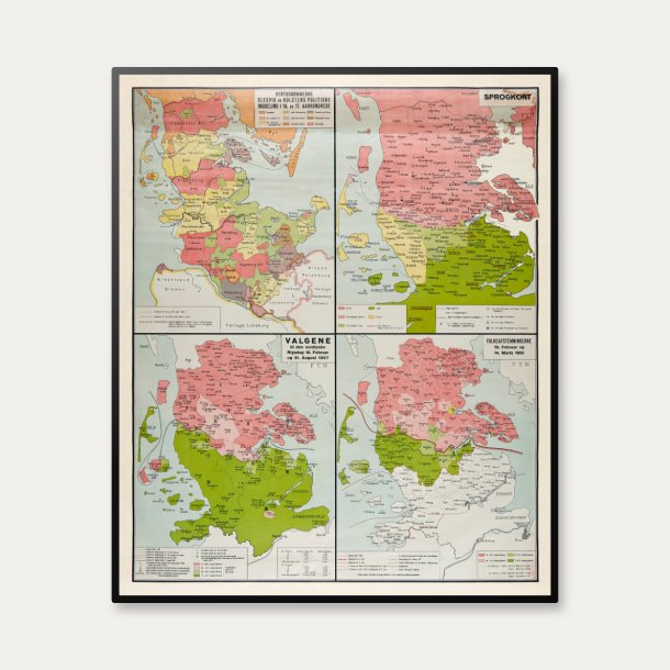 S�nderjylland - Geografisk skoleplakat af Aage Andersen