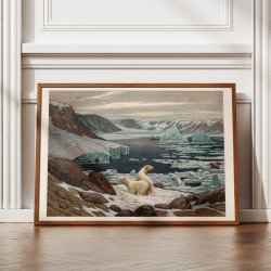 Polarlandskab 1890 - Geografisk anskuelsesbillede